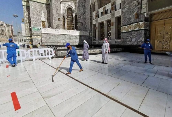 Seluruh area Masjidil Haram disterilkan dalam 35 menit