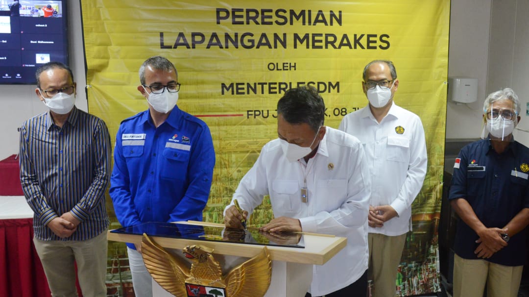 Pemerintah resmikan proyek pengembangan Lapangan Merakes senilai 1,3 miliar dolar AS