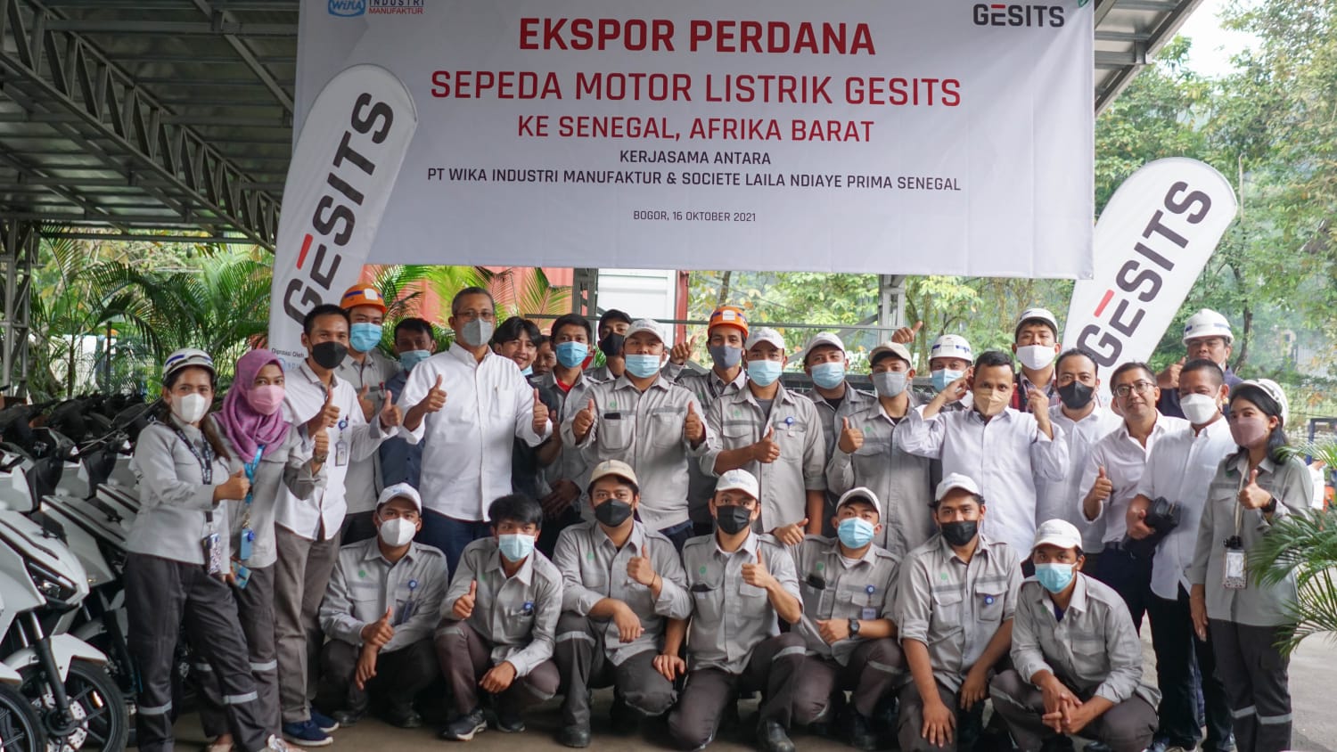 Indonesia ekspor motor listrik ke Senegal