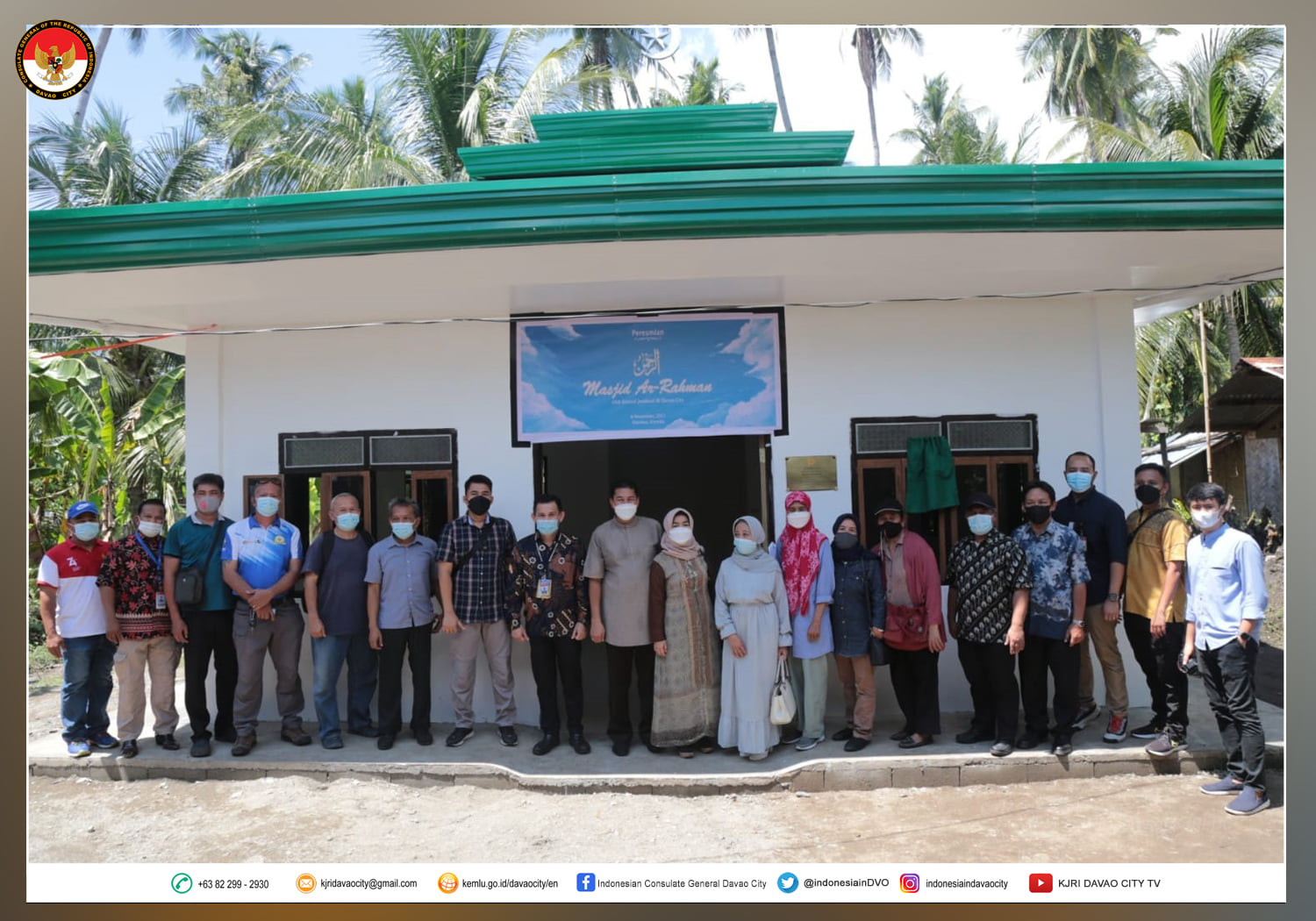 Masyarakat Indonesia bangun masjid Arrahman di Davao City, Filipina