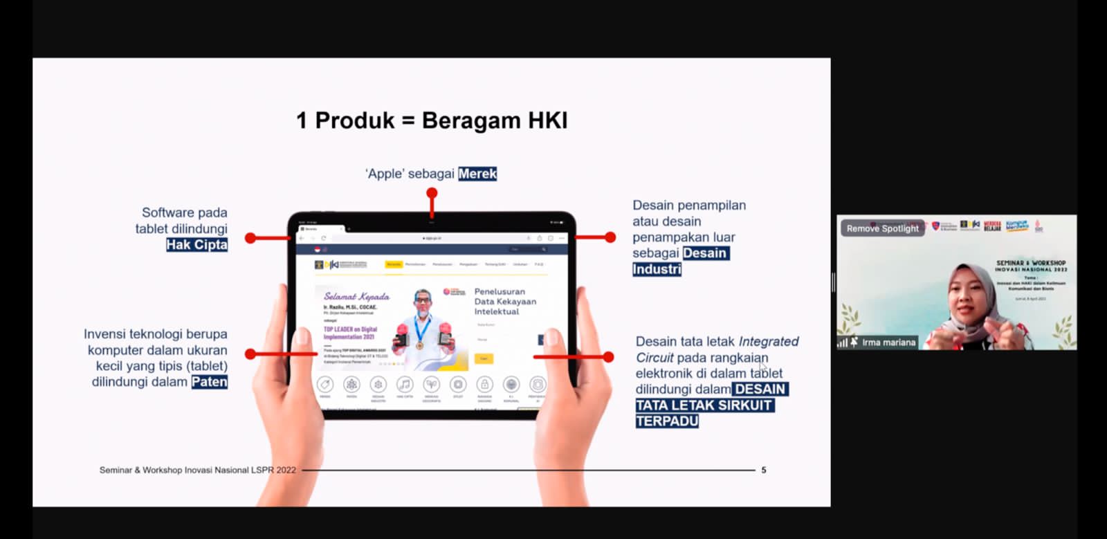 LSPR bangun kesadaran pentingnya hak kekayaan intelektual