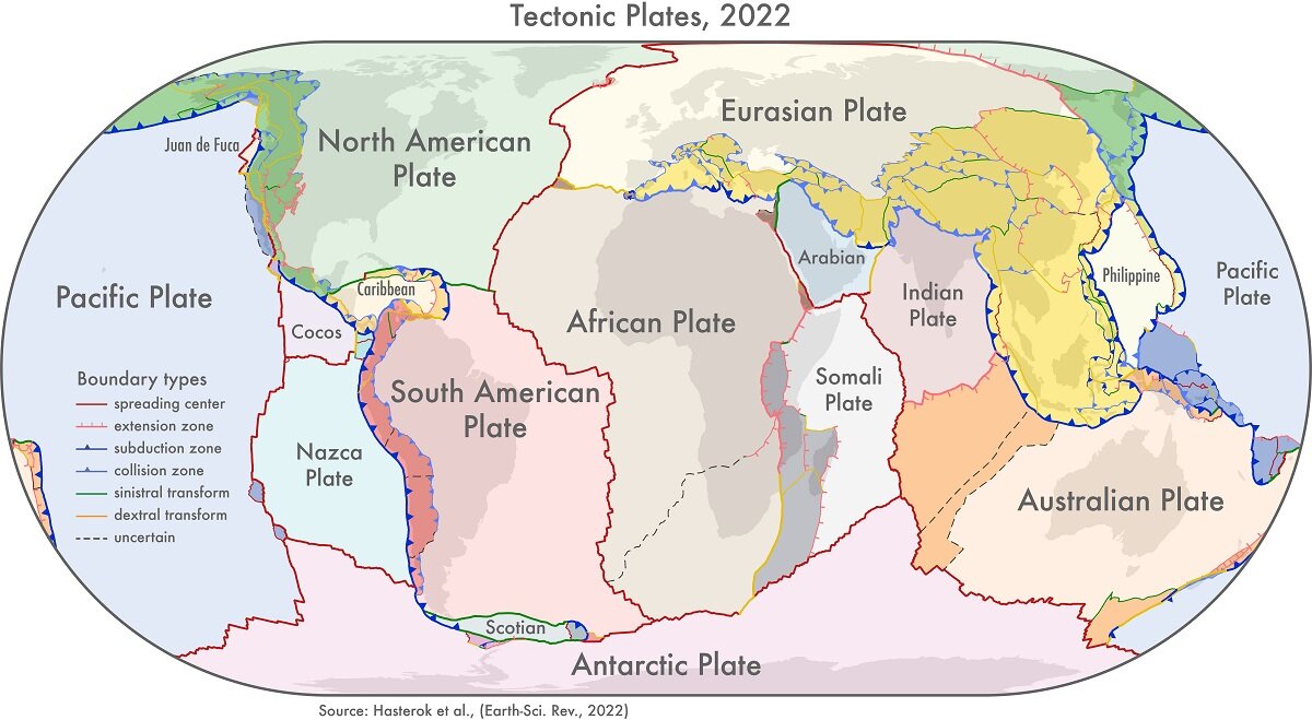 Ahli geologi terbitkan peta geologi global dan lempeng tektonik terbaru