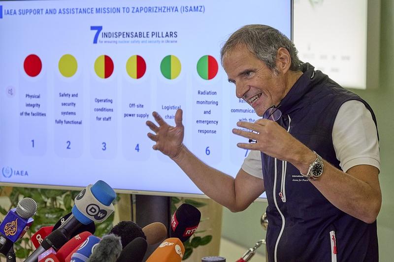 Saluran listrik PLTN Zaporizhzhia