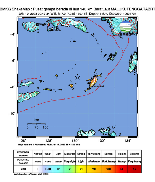 Gempa guncang Maluku