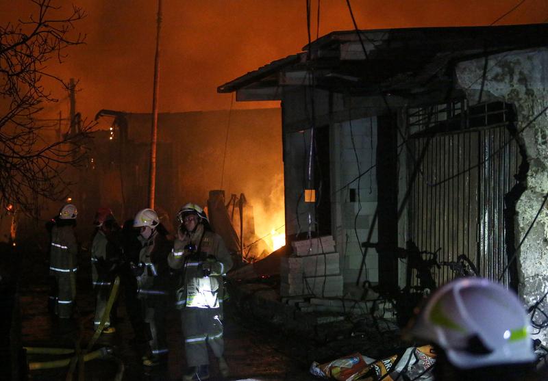 fuel depot fire